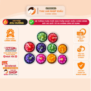 Bộ 10 Nến Thơm Hoa Handmade Thái Lan – Thơm Lâu, Thư Giãn, Trang Trí Không Gian